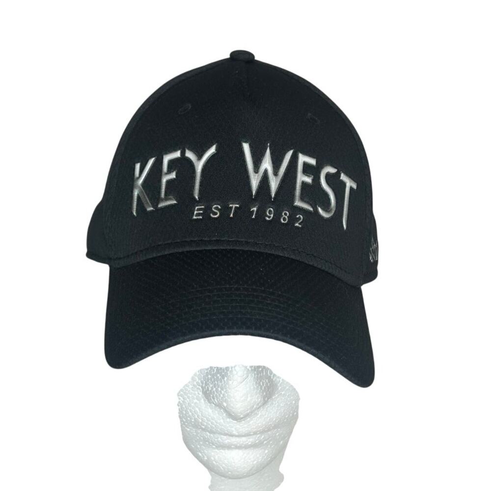 Essencial Caps Black Mens Key West est 1982 embroidery adjustable strap NWOT